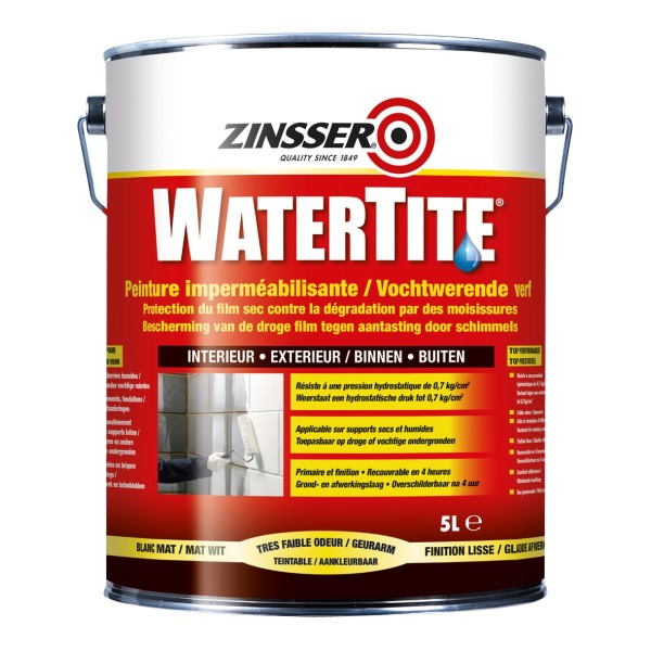 Vopsea Impermeabila, Zinsser Watertite, 5 Litri