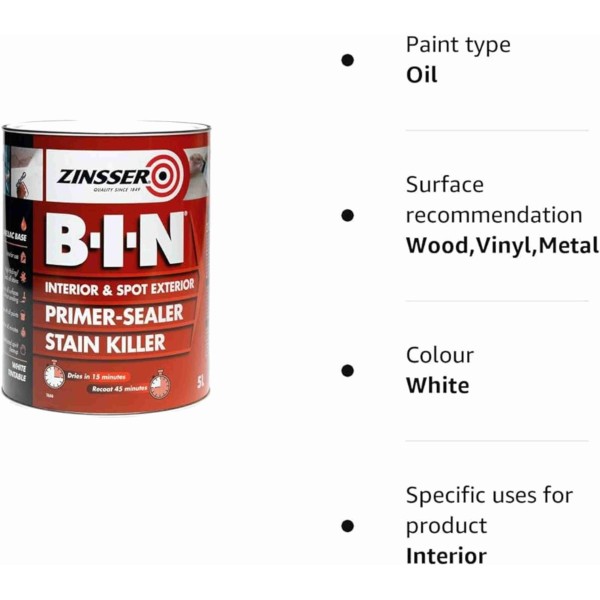 Amorsa, Zinsser Bin, 2.5 Litri